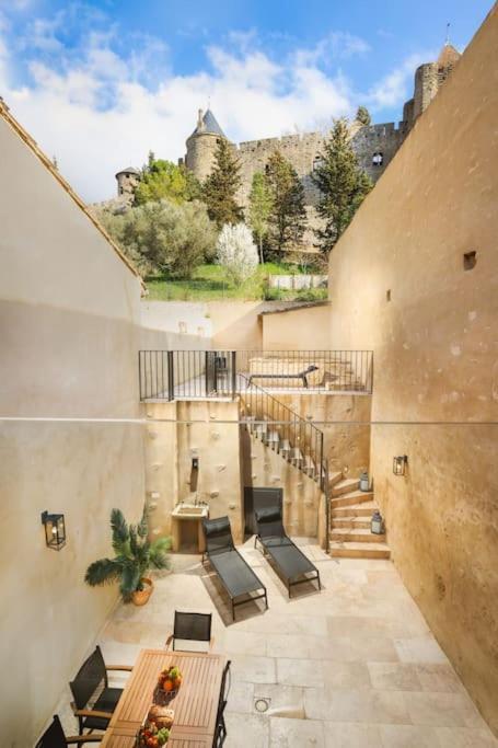 Longue Vie A La Reine - Piscine - Chateau Carcassonne Esterno foto